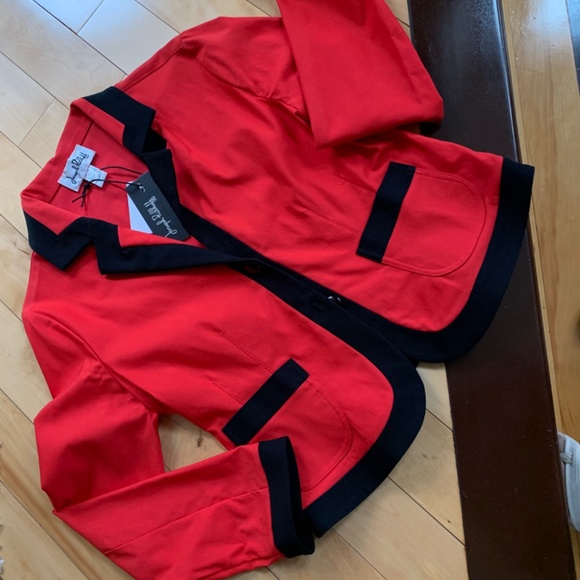 Joseph Ribkoff Red short Blazer/jacket - Picture 2 of 5